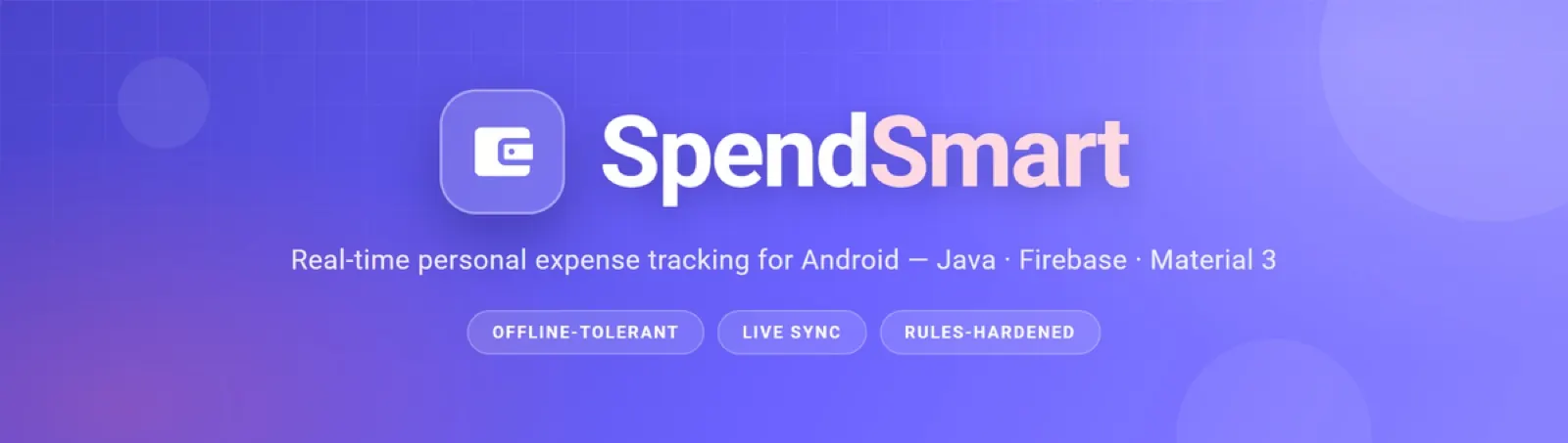 SpendSmart — Real-time Android expense tracker